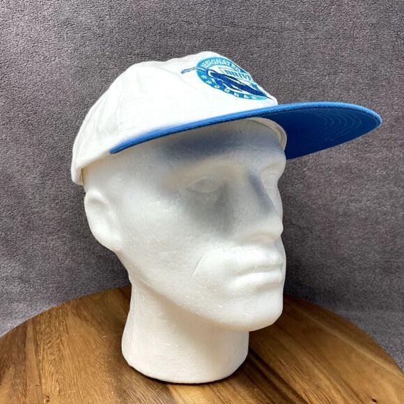 VTG Designated Driver Program 80s Snapback Hat Trucker Cap White Blue - Picture 8 of 10